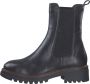 Tamaris Stijlvolle zwarte leren Chelsea boots - Thumbnail 1