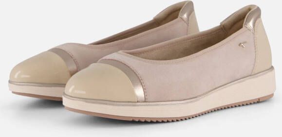 Tamaris Comfort Instappers beige Textiel Dames