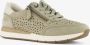 Tamaris Comfort leren dames sneakers lichtgroen Uitneembare zool - Thumbnail 3