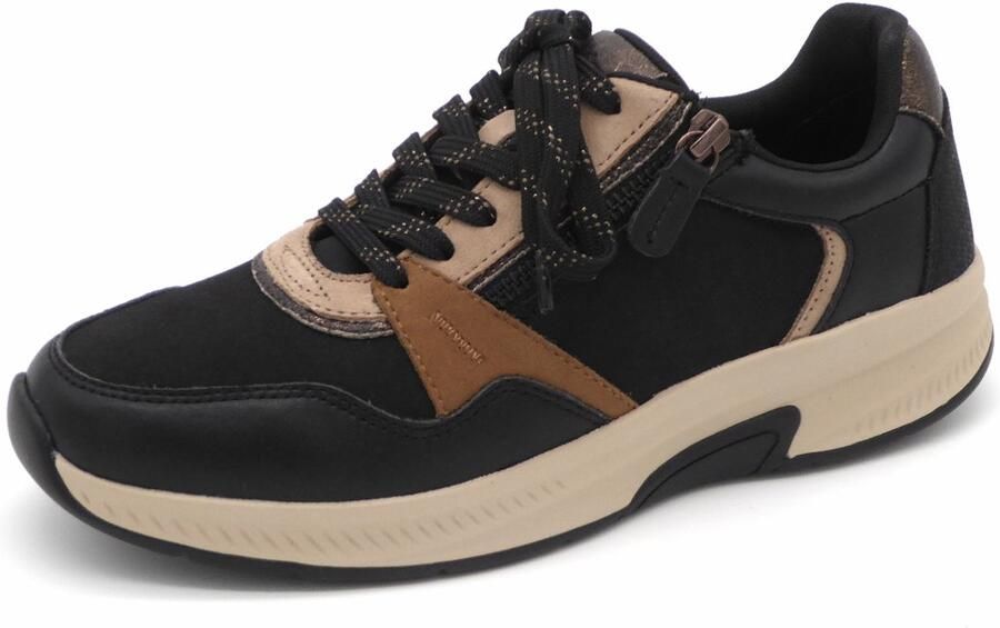 Tamaris COMFORT Dames Sneaker 83719-098 Zwart Combi Wijdte H