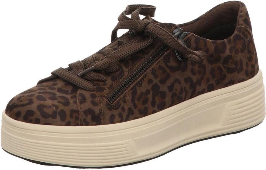 Tamaris COMFORT Essentials Dames Sneakers Mocca Luipaard
