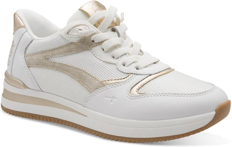 Tamaris COMFORT Essentials Dames Sneakers WIT GOUD