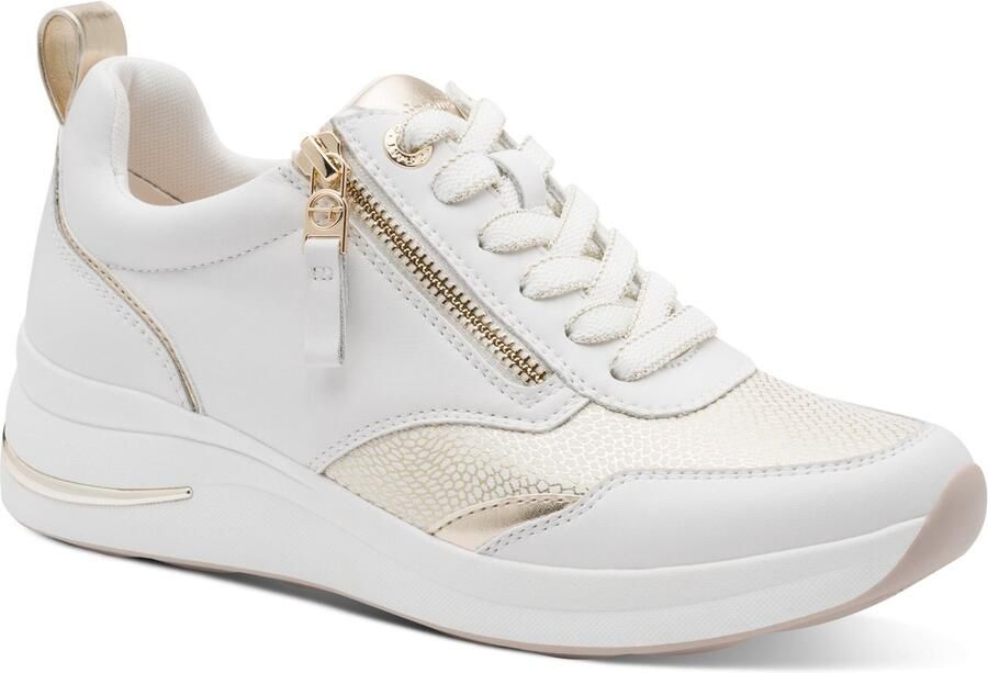 Tamaris COMFORT Essentials Dames Sneakers WIT GOUD - Foto 1