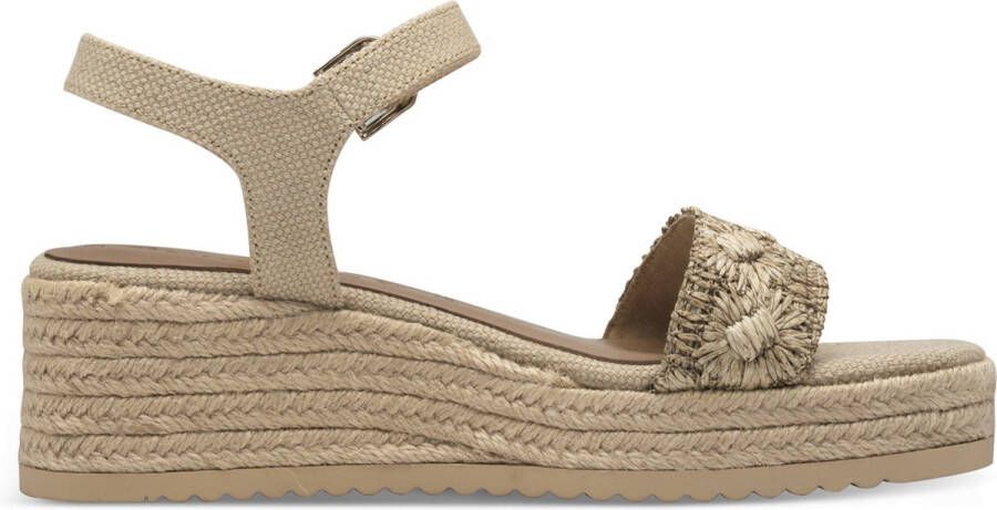 Tamaris Sandalen Touwzool Sandalen Touwzool Beige