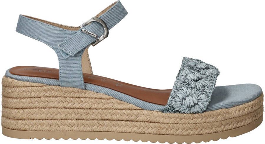 Tamaris Sandalen Touwzool Sandalen Touwzool Licht blauw