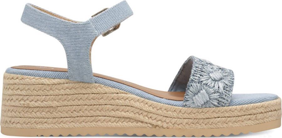 Tamaris Sandalen Touwzool Sandalen Touwzool Licht blauw