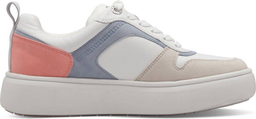 Tamaris Plateausneakers vrijetijdsschoen lage schoen veterschoen met contrastafwerkingen