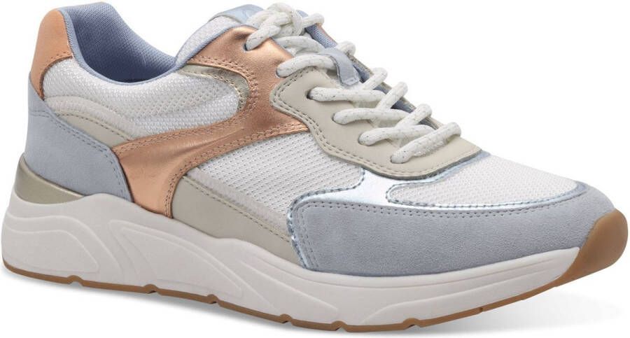 Tamaris Plateausneakers vrijetijdsschoen lage schoen veterschoen met gepolsterde schacht