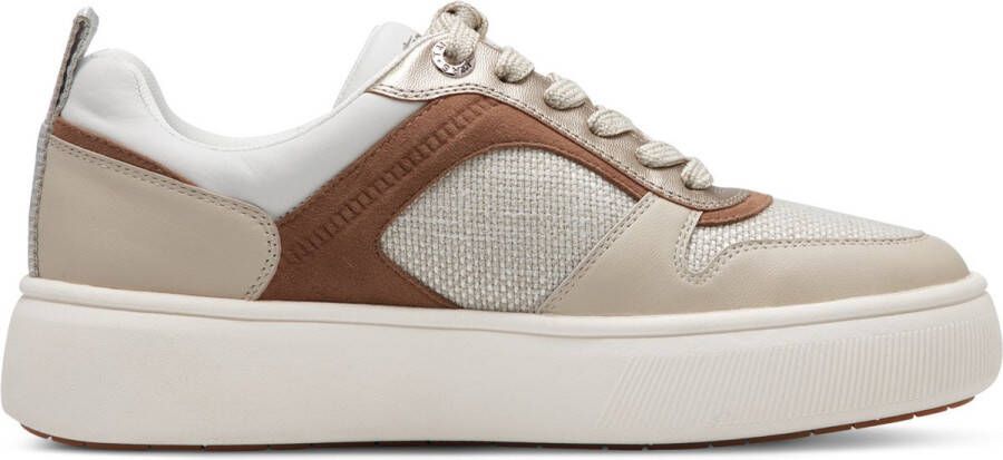 Tamaris Plateausneakers vrijetijdsschoen lage schoen veterschoen met contrastafwerkingen