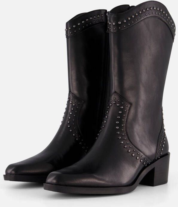 Tamaris Cowboylaarzen zwart Leer Dames