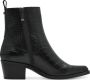 Tamaris Vegan dierenprint enkellaars Black Dames - Thumbnail 1