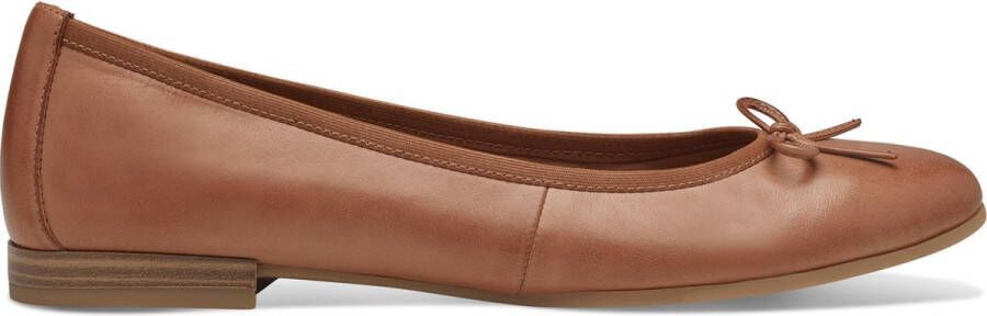 Tamaris Ballerina's Feestelijke schoen trouwschoen flats met mooie metallic glans