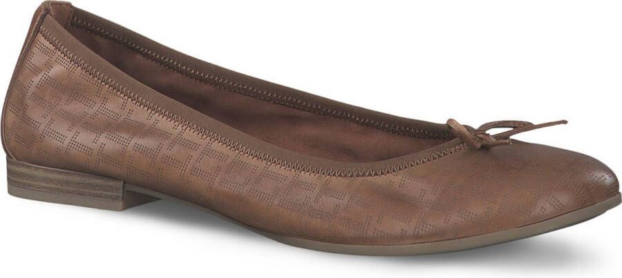 Tamaris Ballerina's Flats slipper businessschoen met decoratieve strik