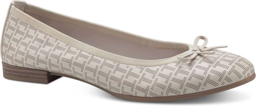 Tamaris Ballerina's Flats slipper businessschoen met decoratieve strik