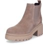 Tamaris dames chelsea boot leren laarzen enkellaars vrouwen leer M2545941 taupe - Thumbnail 1