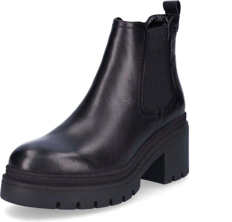 Tamaris dames chelsea boot leren laarzen enkellaars vrouwen leer M2545941 zwart