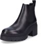 Tamaris dames chelsea boot leren laarzen enkellaars vrouwen leer M2545941 zwart - Thumbnail 4