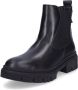 Tamaris dames chelsea boot leren laarzen enkellaars vrouwen leer M2590243 zwart - Thumbnail 1
