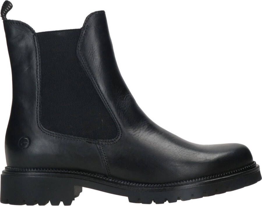 Tamaris dames Chelsea boot leren laarzen enkellaarzen dames zwart M2542741