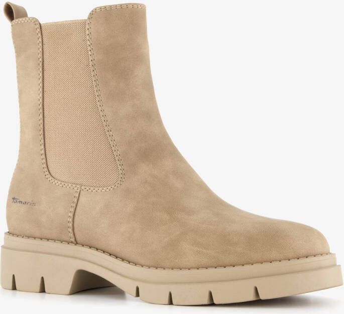 Tamaris dames Chelsea boots beige