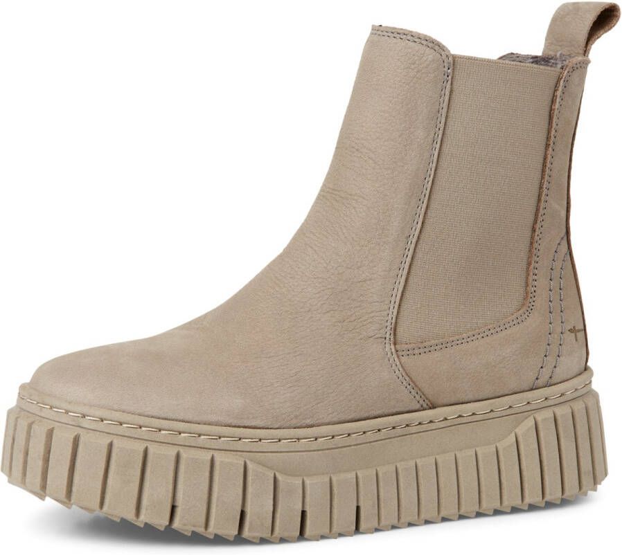 Tamaris dames Chelsea laars 1-25445-45 200 leren enkellaars dames grijs