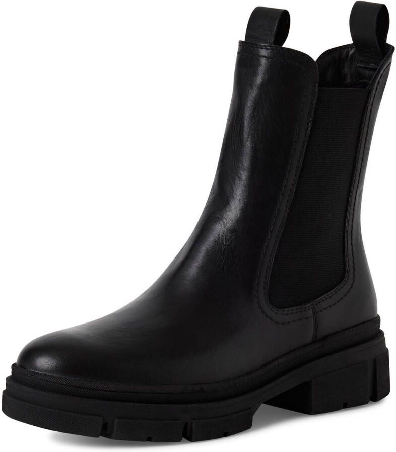 Tamaris dames Chelsea laars 1-25901-41-003 leren laarzen M2590141 zwart