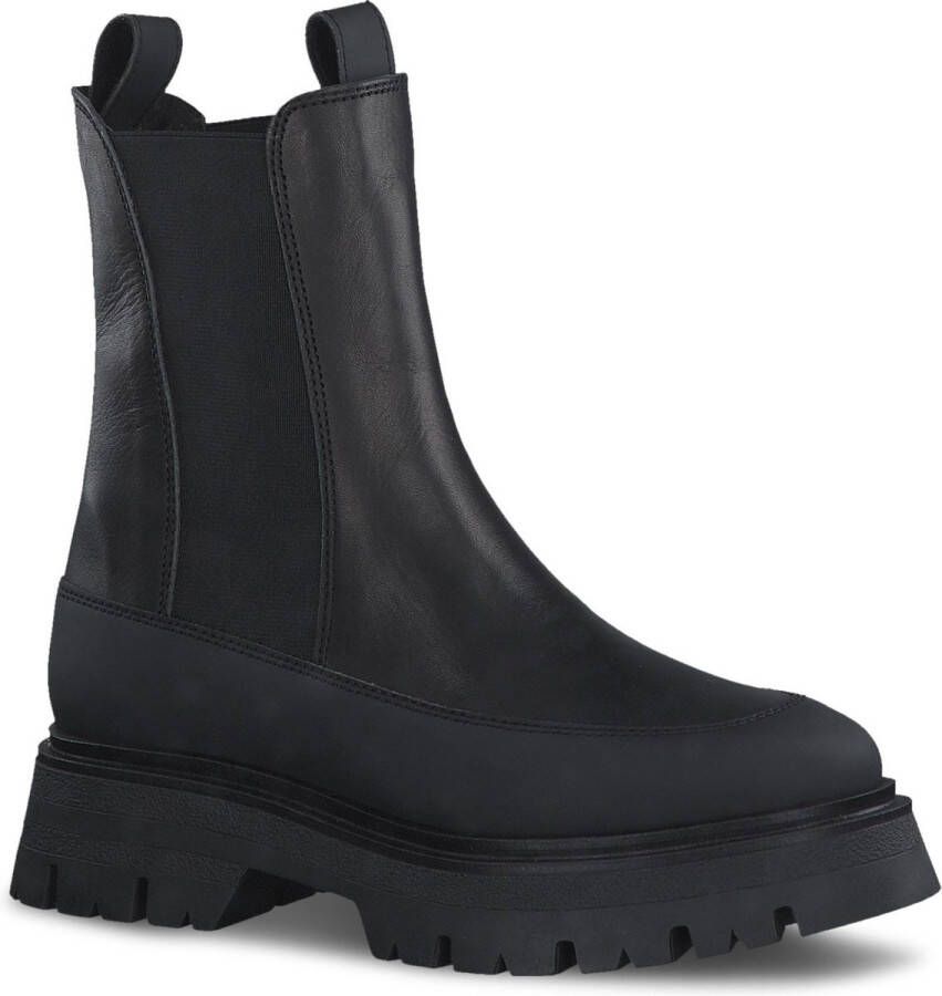 Tamaris Zwarte gesloten booties voor dames Black Dames