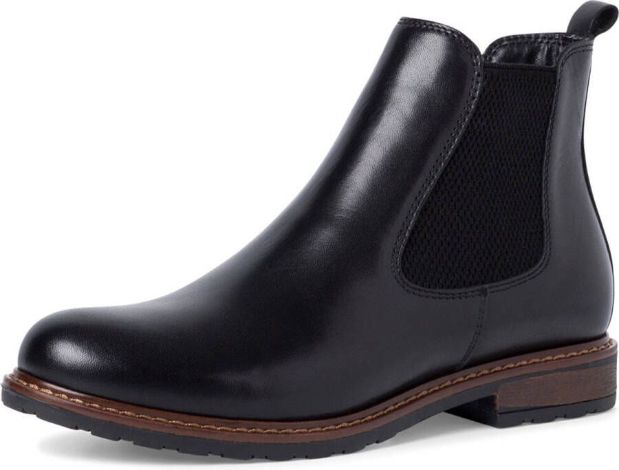 Tamaris Chelsea-boots blokhak businessschoen comfortabele schoen klassieke look smalle vorm