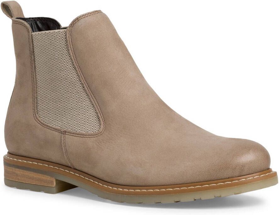 Tamaris Chelsea-boots hakken enkellaars zakelijke schoen instaplaarzen aantrek-lus