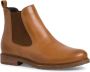 Tamaris dames Chelsea boot leren laarzen enkellaarzen dames lichtbruin M2505641 - Thumbnail 1