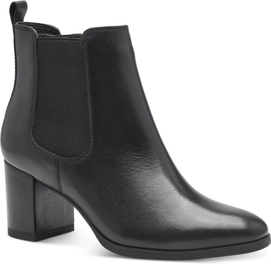 Tamaris Chelsea-boots blokhak herfstmode enkellaars met stretch-inzet