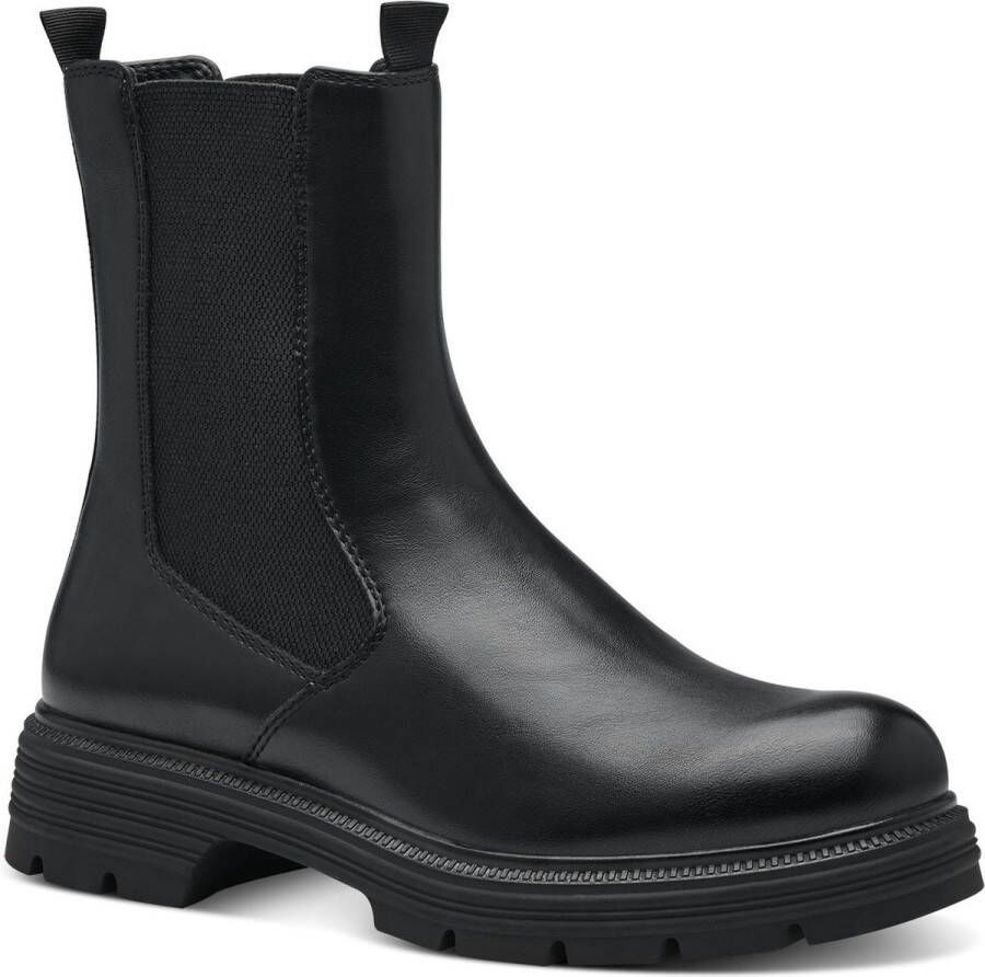Tamaris Comfortabele Vegan Chelsea Boot Black Dames