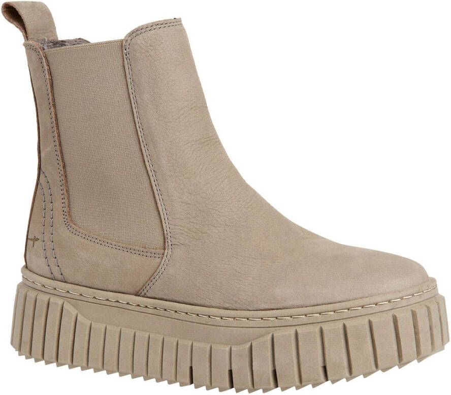 Tamaris dames Chelsea laars 1-25445-45 200 leren enkellaars dames grijs