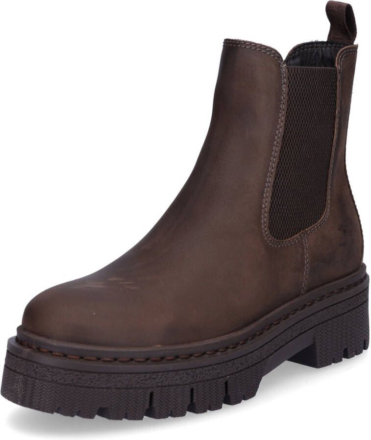 Tamaris dames Chelsea boot leren laarzen enkellaarzen dames M2542741 bruin