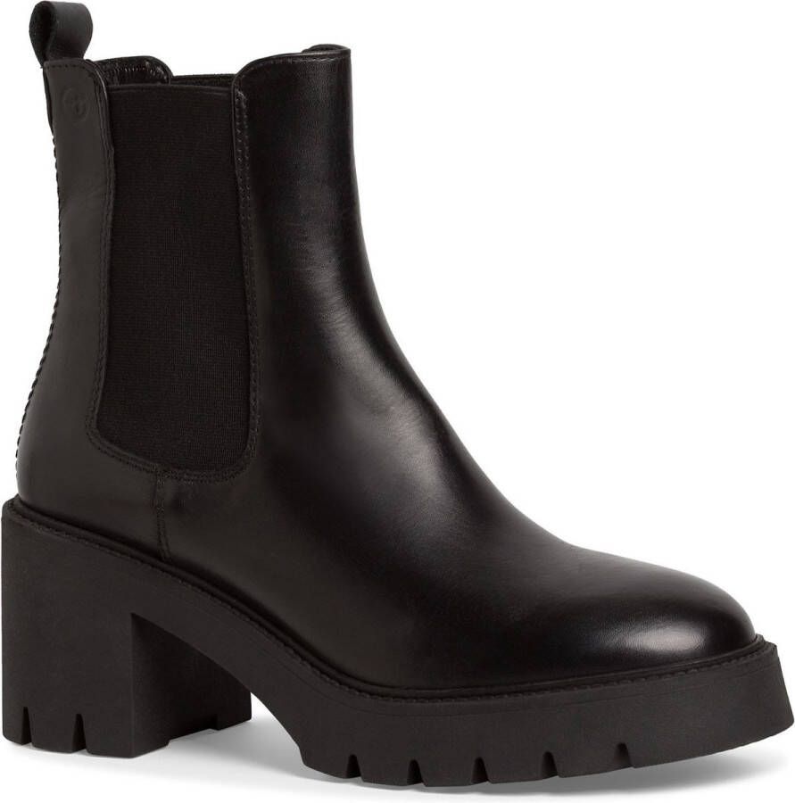 Tamaris Chelsea-boots met aanhaaklus en twee stretch-inzetten