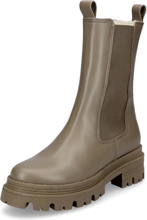 Tamaris Chelsea-boots blokhak instaplaarzen korte laarzen stretchinzetten aan beide zijden