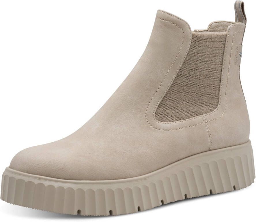 Tamaris dames enkellaars 1-25420-45 204 Laarzen dames gevoerd light grey
