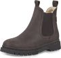 Tamaris dames enkellaars leren laarzen bruin M26829 - Thumbnail 1