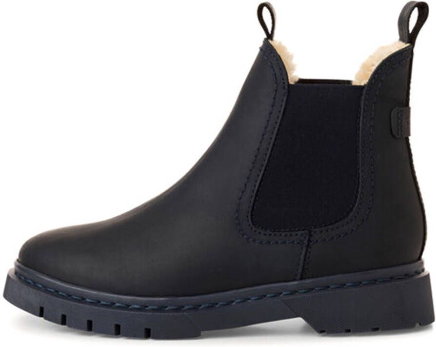 Tamaris dames enkellaars leren laarzen marine M26829