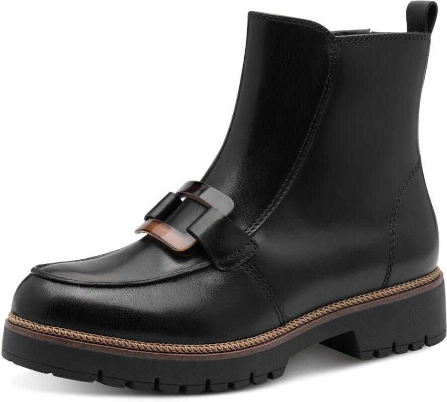 Tamaris dames enkellaars Mid Cut Boot 1-25435-45 003 Laarzen M2543545 Zwart