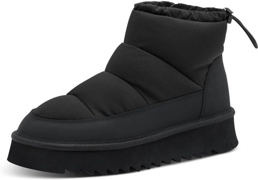 Tamaris dames enkellaars warme voering plateauzool 1-26810-45 007 Zwart