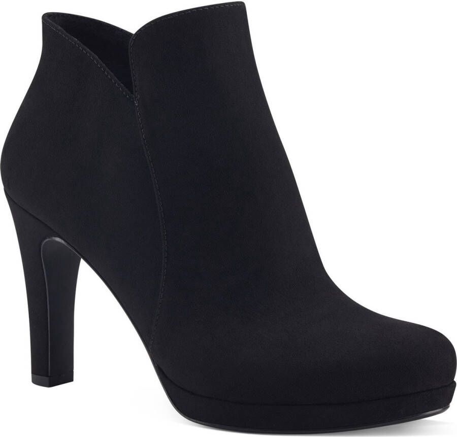 Tamaris Enkellaarsjes zwart Textiel Dames