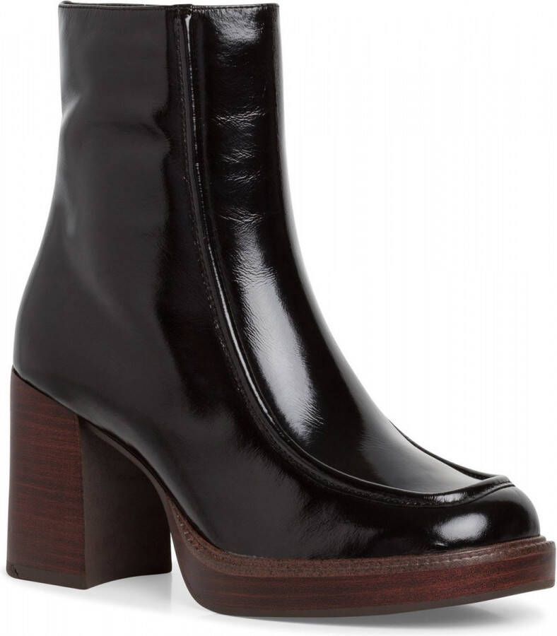 Tamaris Enkellaarsjes zwart Imitatieleer 192401 Dames