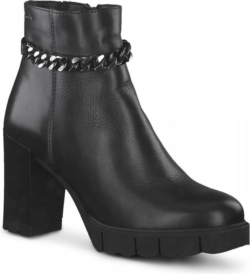 Tamaris Zwarte gesloten booties voor dames Zwart Dames