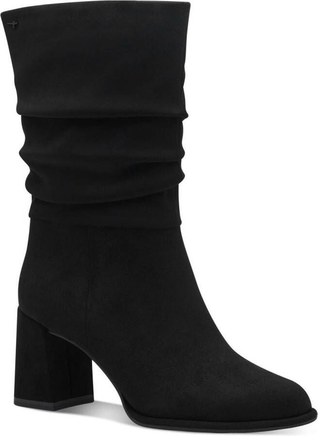 Tamaris Laarzen blokhak korte laarzen in vegan afwerking