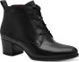 Tamaris Enkellaarsjes blokhak veterschoen business schoen met logo-embossing - Thumbnail 1