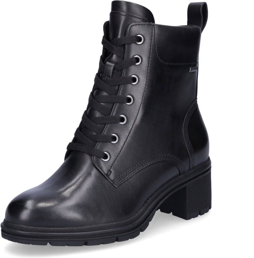 Tamaris Veterlaarsjes blokhak veterschoenen business enkellaars gore tex-uitrusting