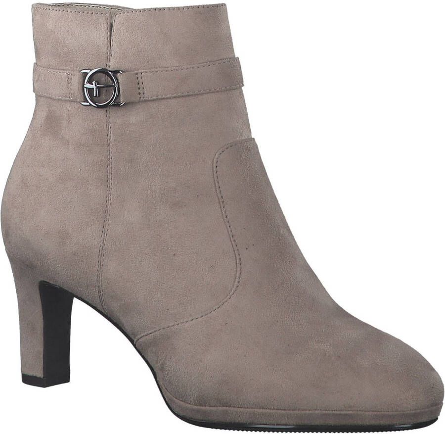 Tamaris Laarsjes Trechterhak avondschoen met elegante sierriem met logo-embleem