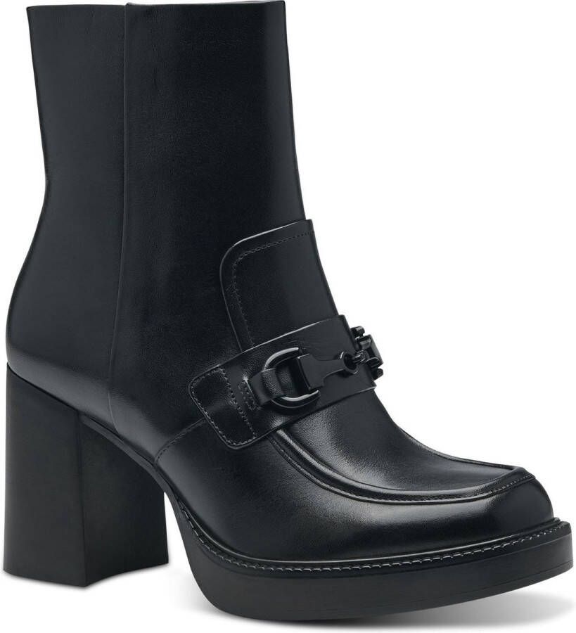 Tamaris Elegante Zwarte Enkellaarsjes Black Dames