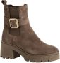 Tamaris dames leren laarzen enkellaarsjes vrouwen 1-25433-45 341 taupe M2543345 - Thumbnail 2
